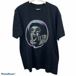 Elton John Singer Graphic Band Concert Tee Shirt